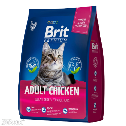Brit Premium Cat Adult Chicken, 8 кг