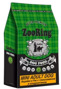 ZooRing Adult Mini Dog (Индейка, рис), 1 кг (развес)