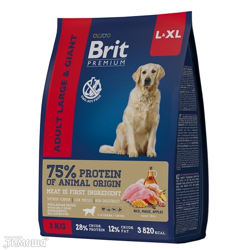 Brit Premium Dog Adult Large and Giant, 1 кг (развес)