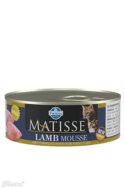 MATISSE LAMB MOUSSE - мусс с ягненком для кошек, 85г