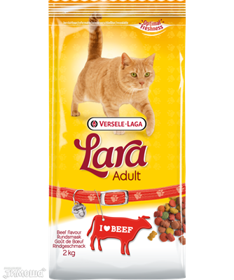 Lara сухой корм для кошек с говядиной, 1 кг (развес)