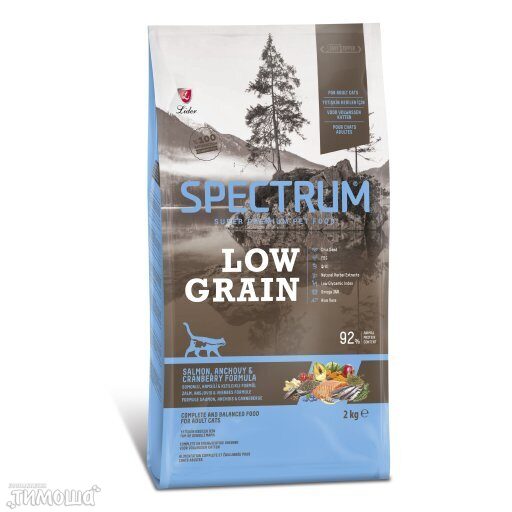 Spectrum Low Grain низкозерновой (лосось, анчоус, клюква), 1 кг (развес)