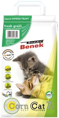 SUPER BENEK CORN CAT- Свежая Трава (кукурузный), 7л