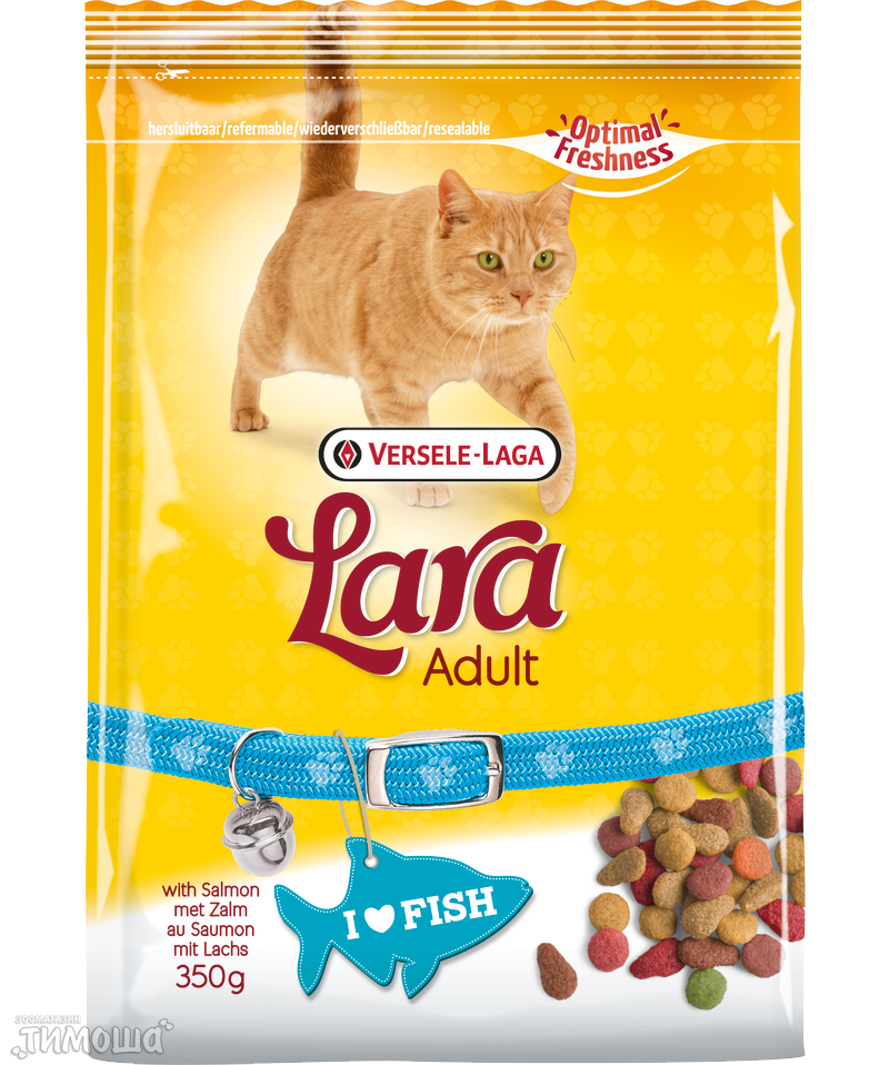 Lara сухой корм для кошек с лососем, 1 кг (развес)