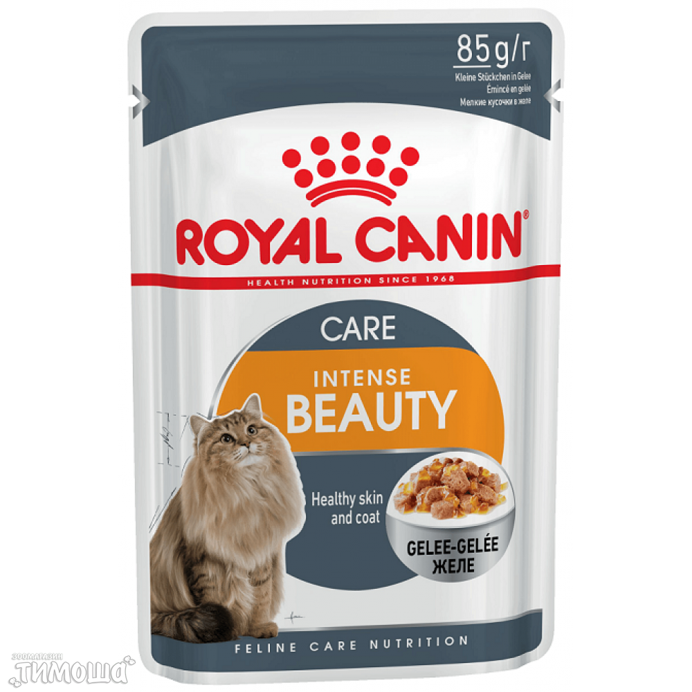 Royal Canin Intense Beauty здоровая кожа и шерсть (желе), 85 г