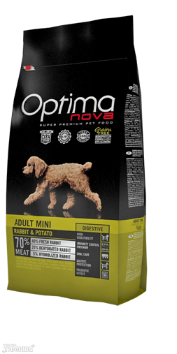 Optima Nova Adult Digestive Mini для мелких пород  (кролик, картофель), 1 кг (развес)