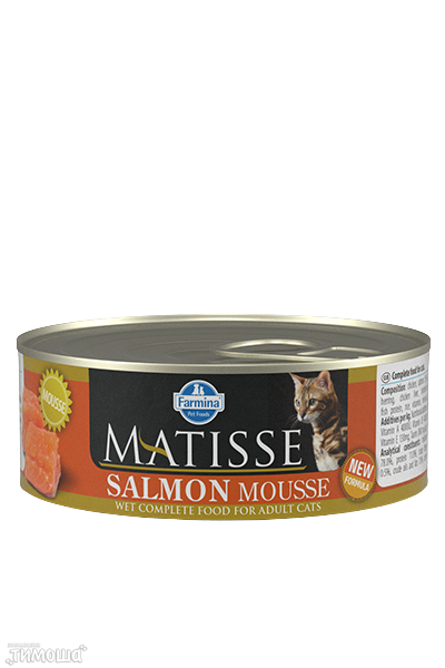 MATISSE SALMON MOUSSE - мусс  с лососем для кошек, 85г